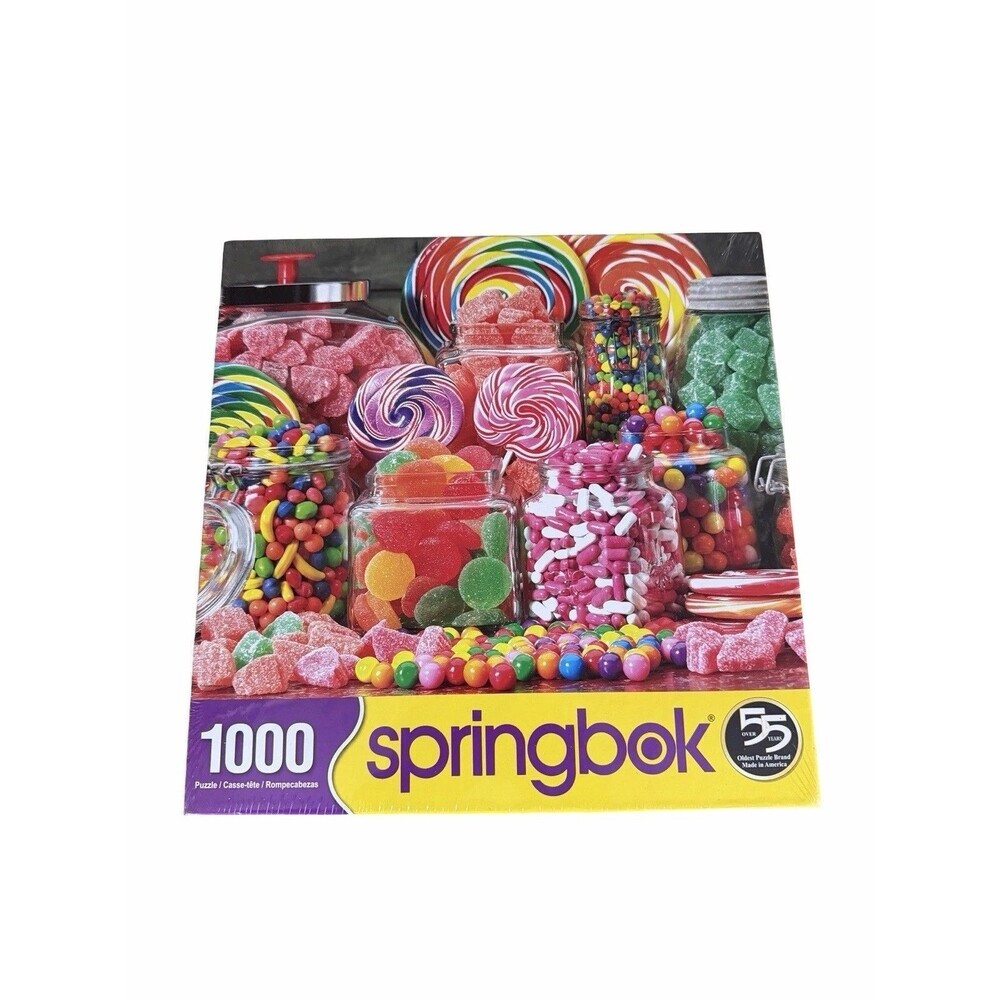 Springbok Candy Galore 1000 Piece Jigsaw Puzzle Sweets Treats Lollipops 24x30